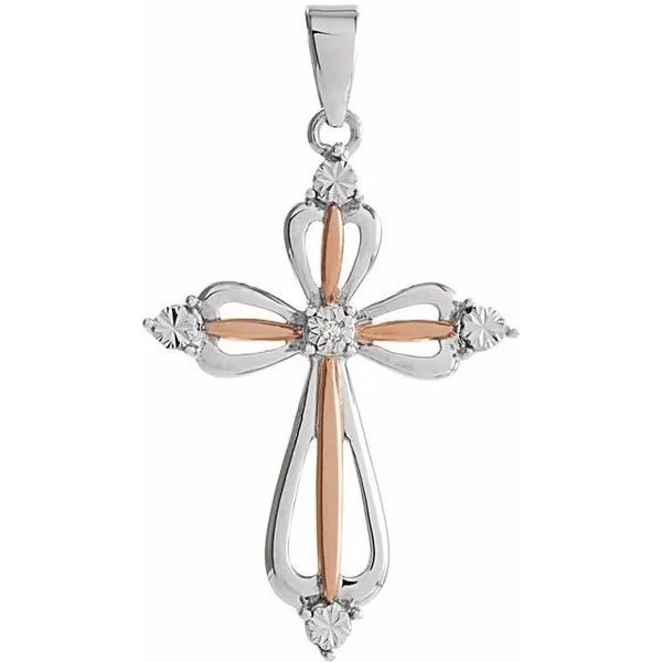 Accented Cross Pendant Scirto's Jewelry Lockport, NY