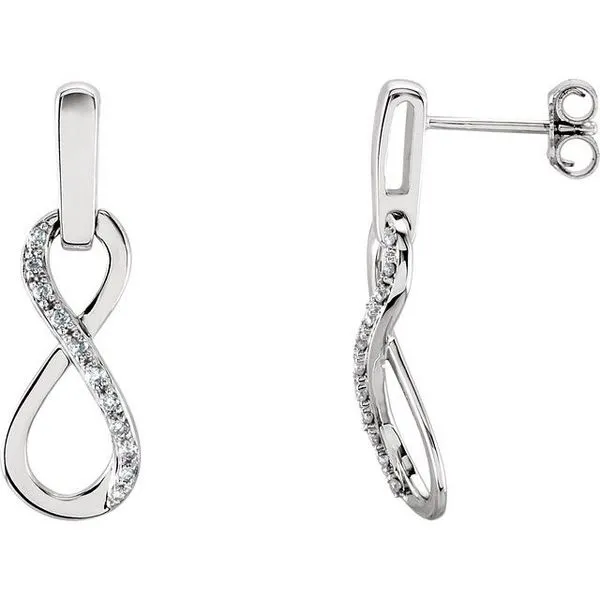 Infinity-Inspired Earrings Hopman Jewelers Elkhart, IN