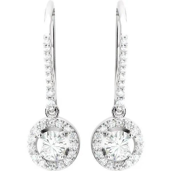 Halo-Style Earrings Image 2 Hopman Jewelers Elkhart, IN