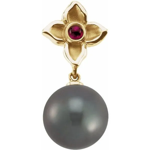 Floral Pearl Pendant Becky Beck's Jewelry DeKalb, IL