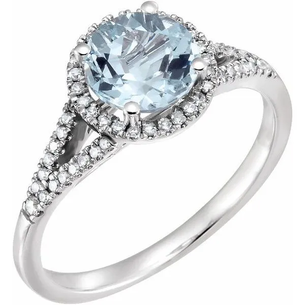 Halo-Style Birthstone Ring Holly's Jewelry Mountain Home, AR