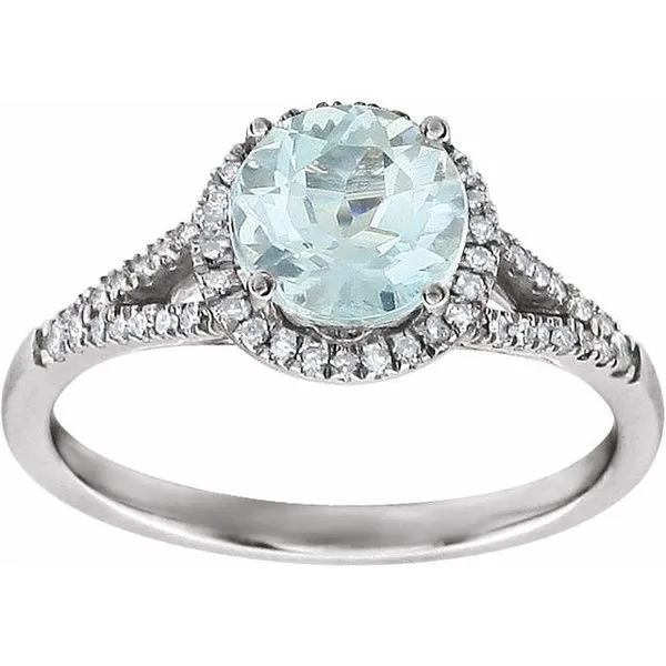 Halo-Style Birthstone Ring Image 3 Holly's Jewelry Mountain Home, AR