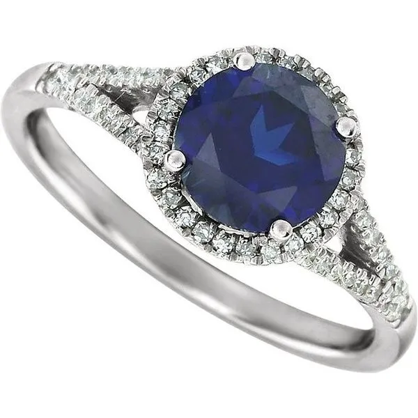 Halo-Style Birthstone Ring Image 5 Holly's Jewelry Mountain Home, AR
