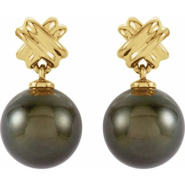 Pearl Criss-Cross Earrings Scirto's Jewelry Lockport, NY