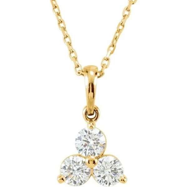 Three-Stone Necklace Image 2 Holly's Jewelry Mountain Home, AR