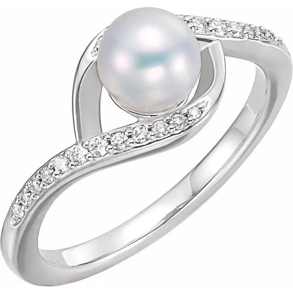 Pearl Bypass Ring The Diamond Shop, Inc. Lewiston, ID