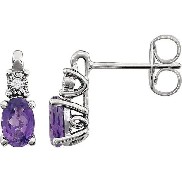 Accented Birthstone Earrings Hopman Jewelers Elkhart, IN