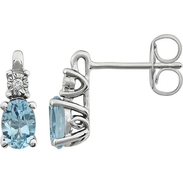 Accented Birthstone Earrings Hopman Jewelers Elkhart, IN