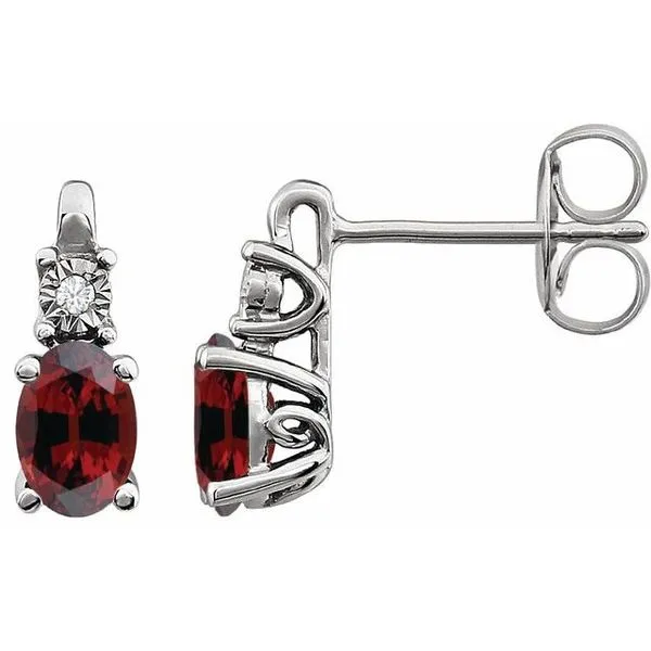 Accented Birthstone Earrings Hopman Jewelers Elkhart, IN