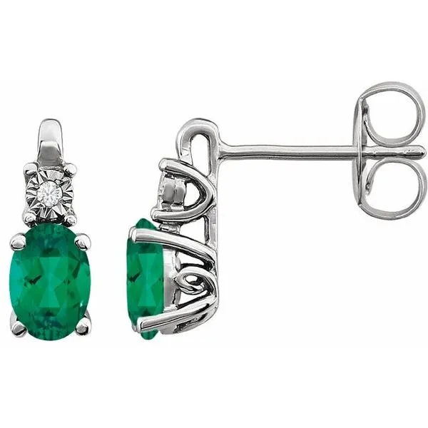 Accented Birthstone Earrings Hopman Jewelers Elkhart, IN