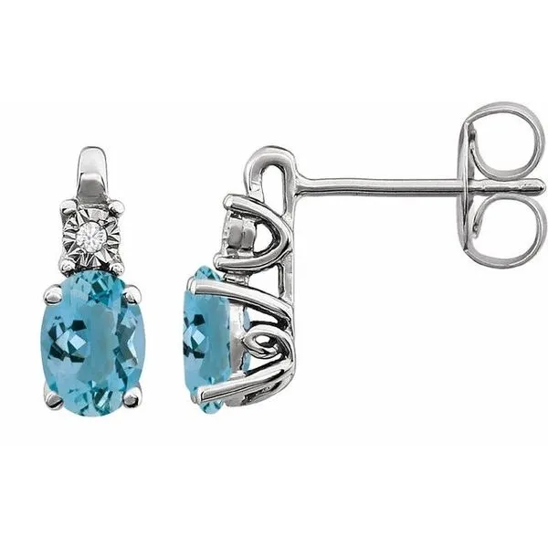 Accented Birthstone Earrings Hopman Jewelers Elkhart, IN