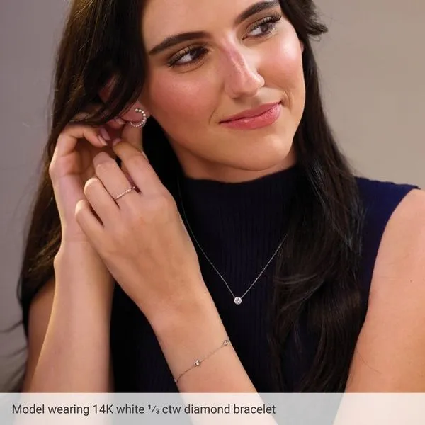 Bezel-Set Station Bracelet Image 4 Paul James Jewelers Angels Camp, CA