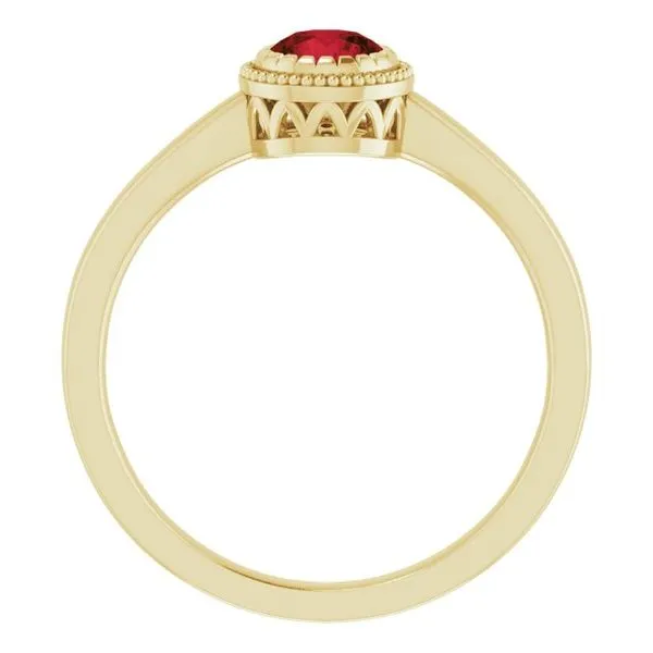 Solitaire Birthstone Ring Image 2 M. J. Thomas Jewelers, Ltd. Stratford, CT