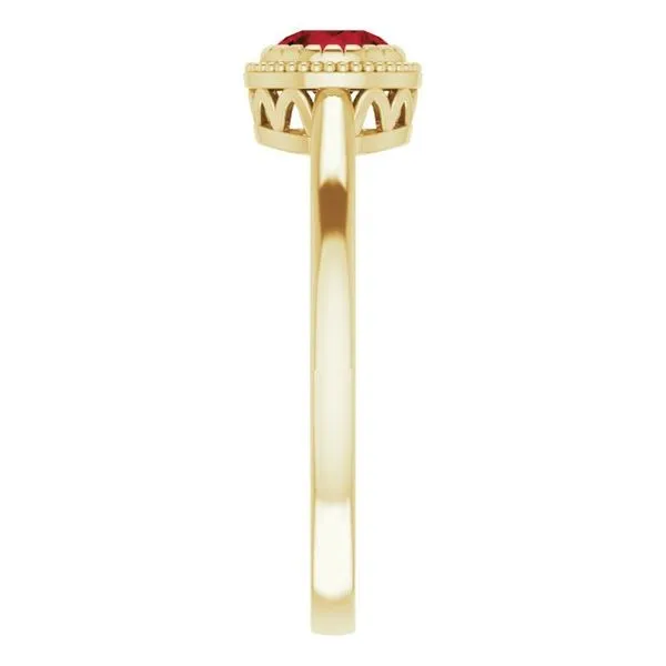 Solitaire Birthstone Ring Image 4 M. J. Thomas Jewelers, Ltd. Stratford, CT