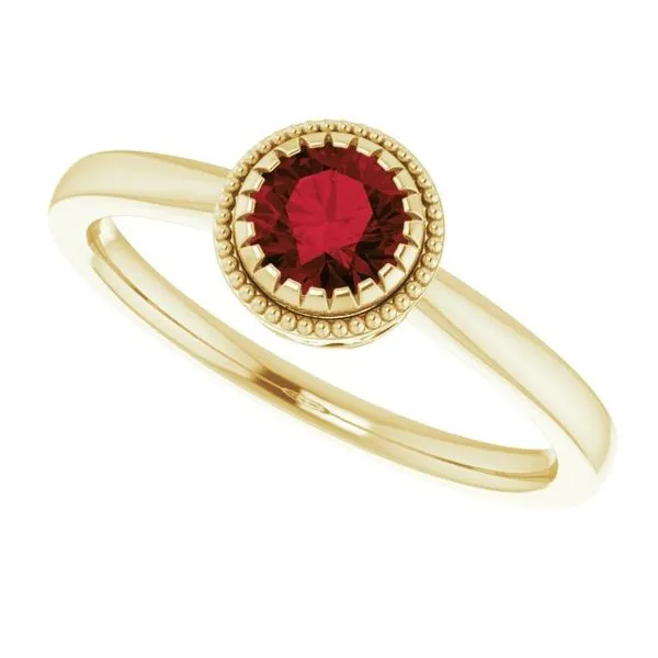 Solitaire Birthstone Ring Image 5 Linwood Custom Jewelers Linwood, NJ