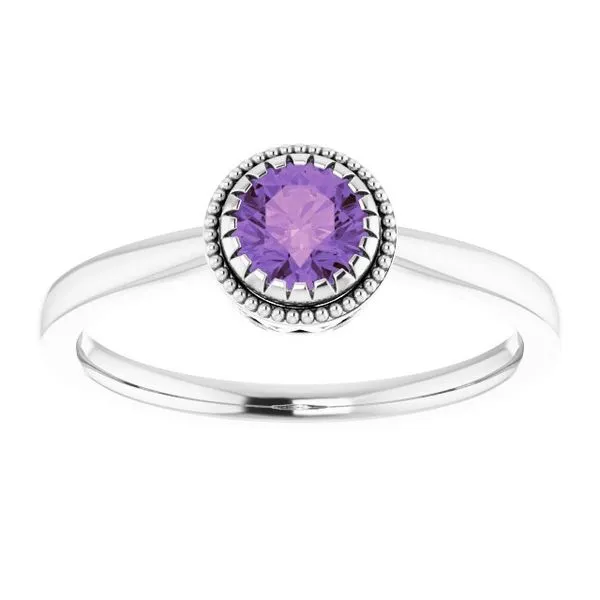 Solitaire Birthstone Ring Image 3 Gysbers Jewelry Waupun, WI