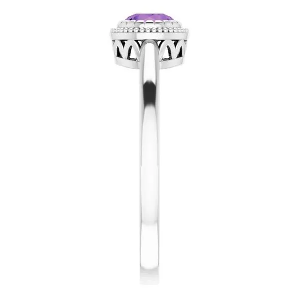 Solitaire Birthstone Ring Image 4 J. Meredith Jewelers Delafield, WI