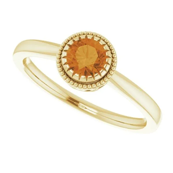 Solitaire Birthstone Ring Image 5 Linwood Custom Jewelers Linwood, NJ