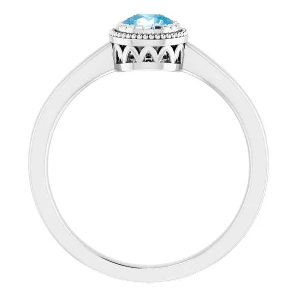 Solitaire Birthstone Ring Image 2 Linwood Custom Jewelers Linwood, NJ