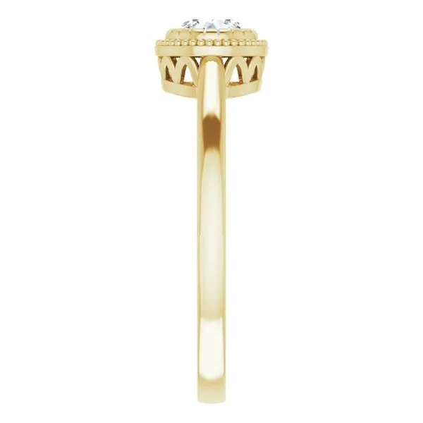 Solitaire Birthstone Ring Image 4 Becky Beck's Jewelry DeKalb, IL