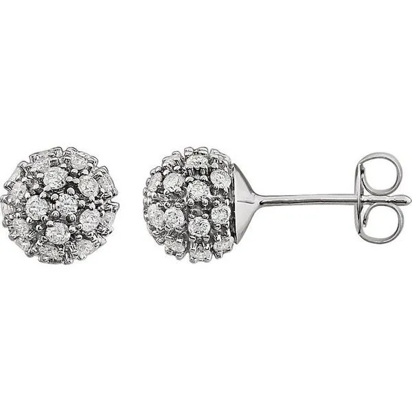 Cluster Ball Stud Earrings Hopman Jewelers Elkhart, IN