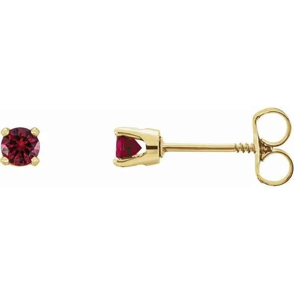 Round 4-Prong Youth Birthstone Stud Earrings Scirto's Jewelry Lockport, NY