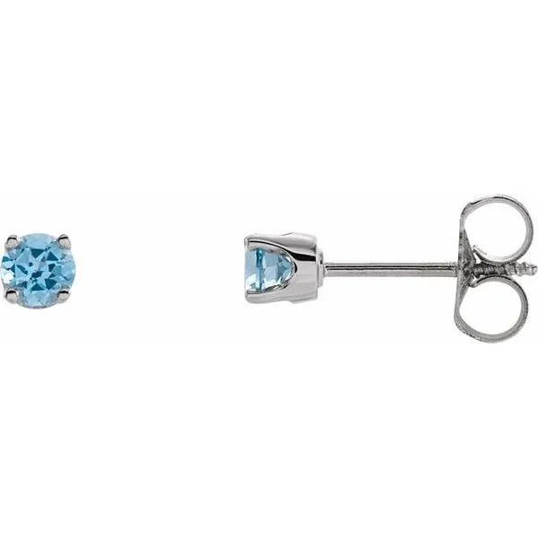 Round 4-Prong Youth Birthstone Stud Earrings Scirto's Jewelry Lockport, NY
