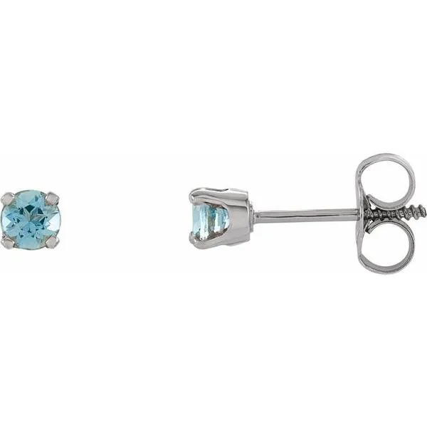Round 4-Prong Youth Birthstone Stud Earrings Holly's Jewelry Mountain Home, AR