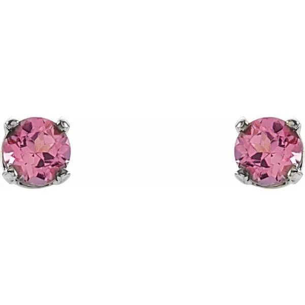 Round 4-Prong Youth Birthstone Stud Earrings Image 2 Holly's Jewelry Mountain Home, AR