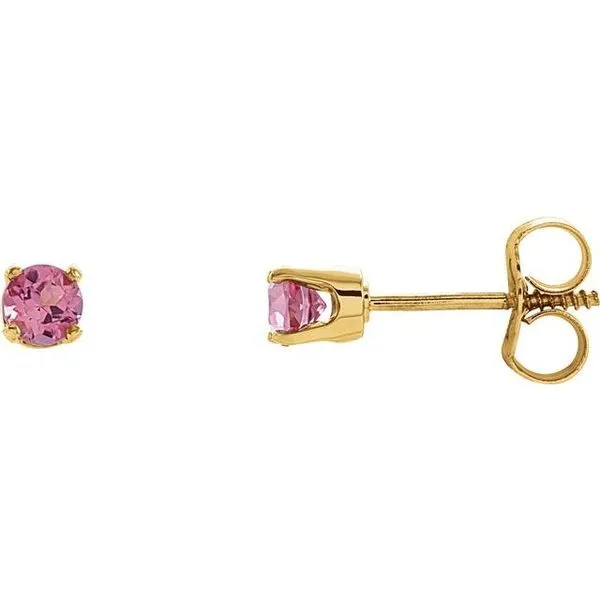 Round 4-Prong Youth Birthstone Stud Earrings Comstock Jewelers Edmonds, WA