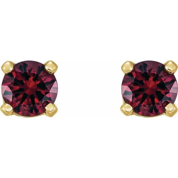 Round 4-Prong Youth Birthstone Stud Earrings Image 2 Holly's Jewelry Mountain Home, AR