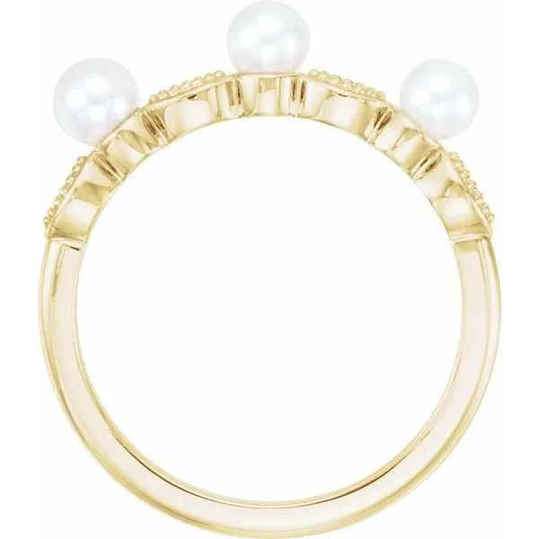 Stackable Pearl Ring Image 2 Jerald Jewelers Latrobe, PA