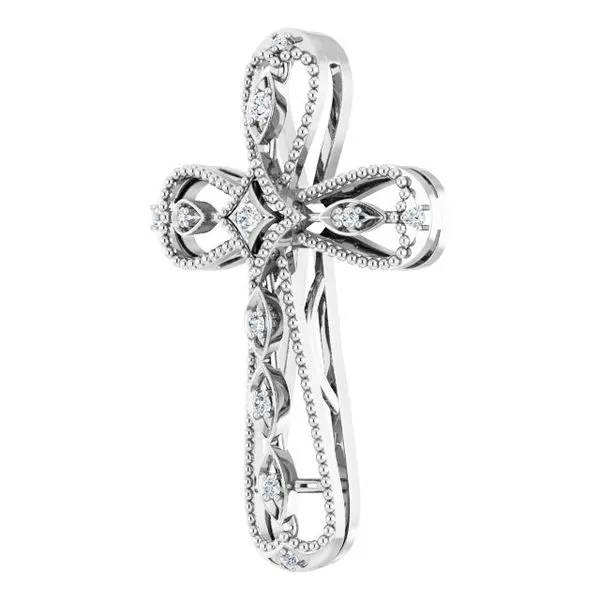 Accented Cross Pendant Image 2 Rasmussen Jewelers Spanish Fork, UT