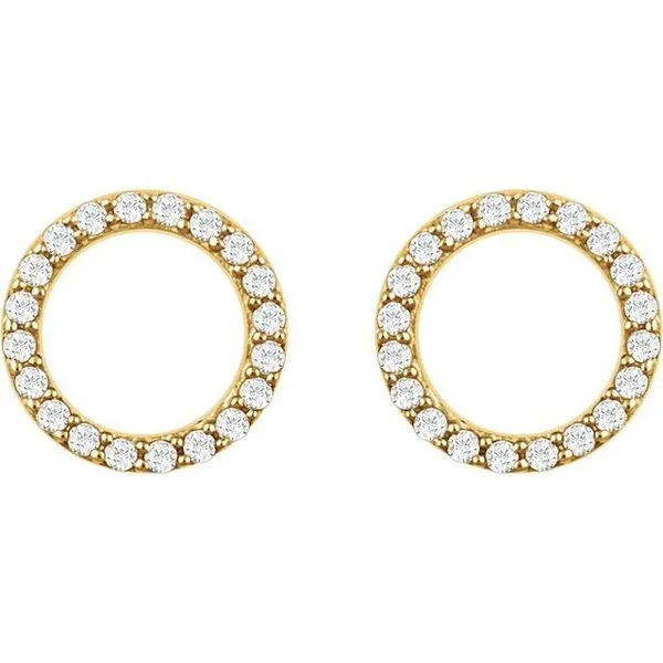 Circle Earrings Image 2 J. Meredith Jewelers Delafield, WI