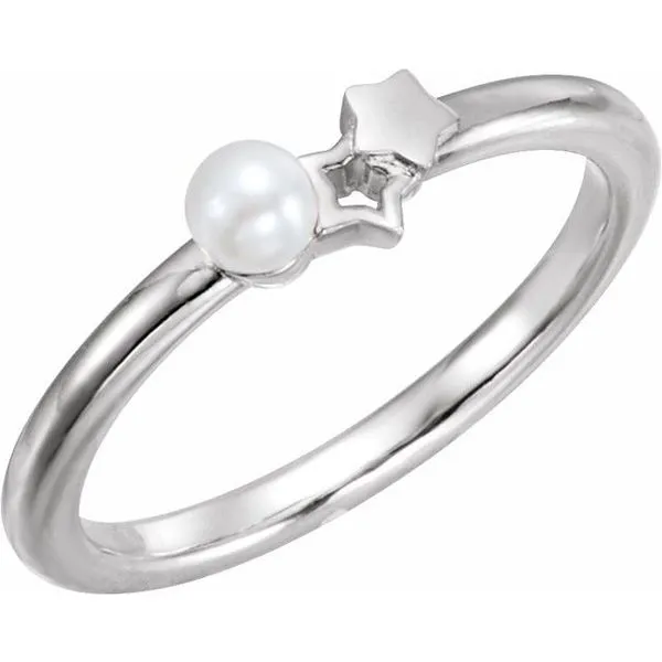 Youth Pearl Star Ring Holly's Jewelry Mountain Home, AR
