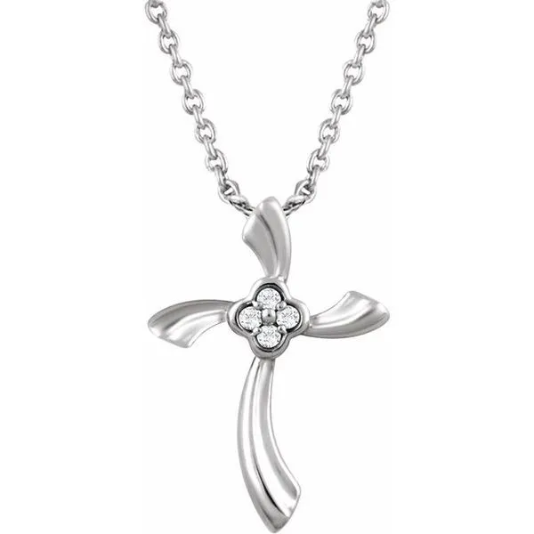 Wavy Cross Necklace Rasmussen Jewelers Spanish Fork, UT