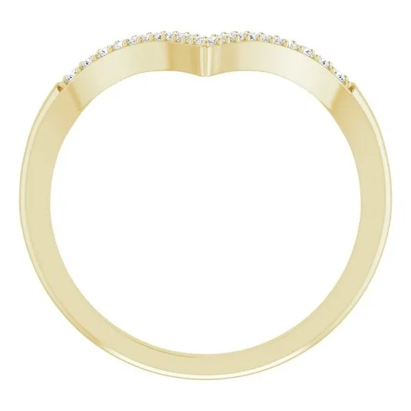 Accented V Ring Image 2 The Diamond Shop, Inc. Lewiston, ID