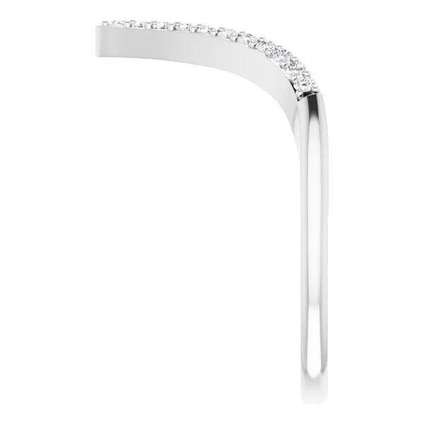 Accented V Ring Image 4 Scirto's Jewelry Lockport, NY