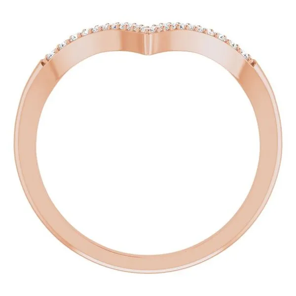 Accented V Ring Image 2 Long Jewelers Chesapeake, VA