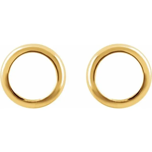 Circle Earrings Image 2 James Wolf Jewelers Mason, OH