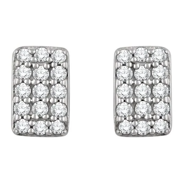 Cluster Earrings Image 2 Hopman Jewelers Elkhart, IN