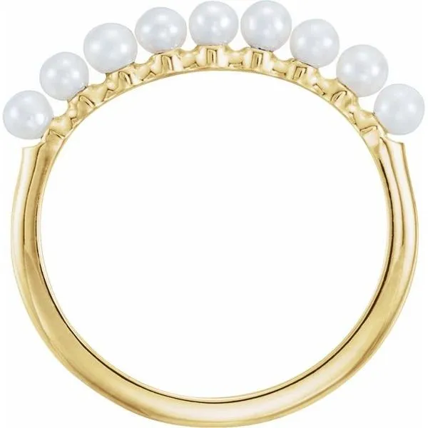 Stackable Pearl Ring Image 2 Milan's Jewelry Inc Sarasota, FL