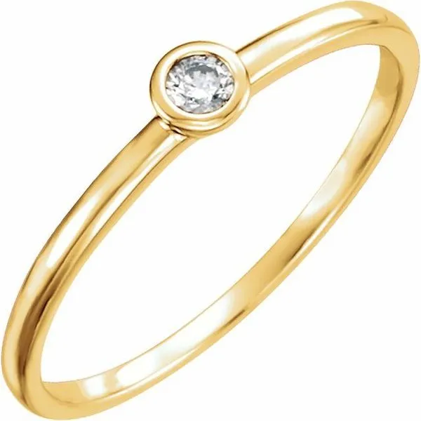 Bezel-Set Solitaire Ring Rebel Diamonds New Hampton, IA