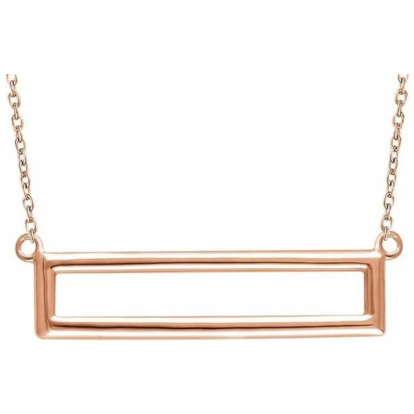 Rectangle Bar Necklace D'Errico Jewelry Scarsdale, NY