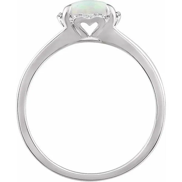 Halo-Style Birthstone Ring Image 2 Holly's Jewelry Mountain Home, AR