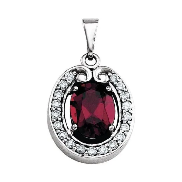 Halo-Style Pendant Long Jewelers Chesapeake, VA