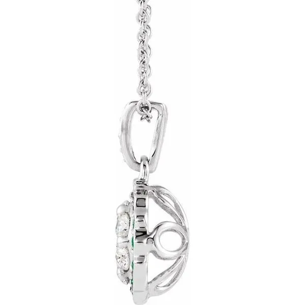 Halo-Style Cluster Necklace Image 2 Moseley Diamond Showcase Inc Lexington, SC