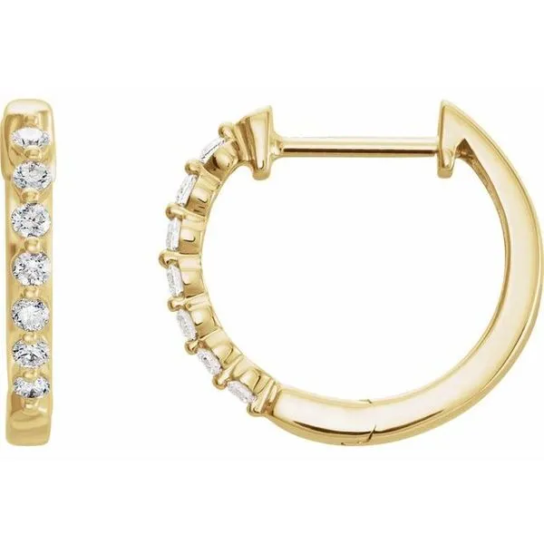 Accented Hoop Earrings Scirto's Jewelry Lockport, NY