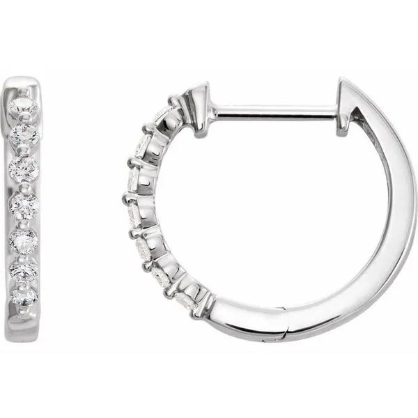 Accented Hoop Earrings J. Meredith Jewelers Delafield, WI