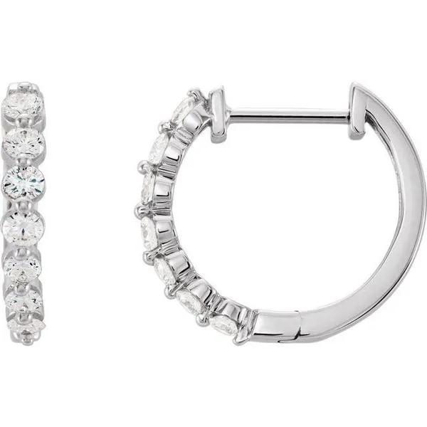 Accented Hoop Earrings Scirto's Jewelry Lockport, NY